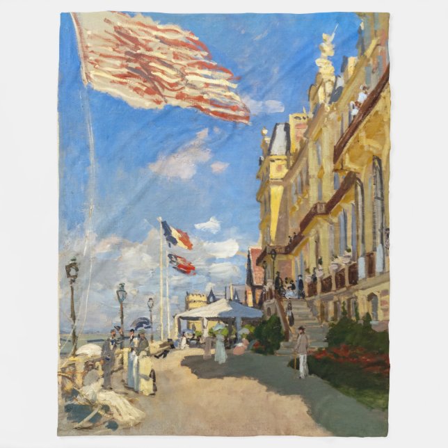 Claude Monet - Hotel des Roches Noires, Trouville Fleecedecke (Vorderseite)