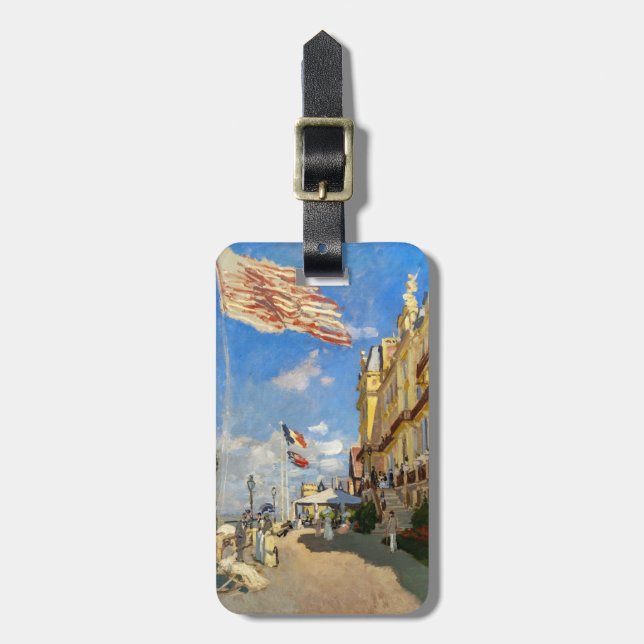 Claude Monet - Hotel des Roches Noires, Trouville Gepäckanhänger (Vorderseite vertikal)