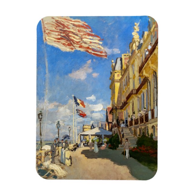 Claude Monet - Hotel des Roches Noires, Trouville Magnet (Vertikal)