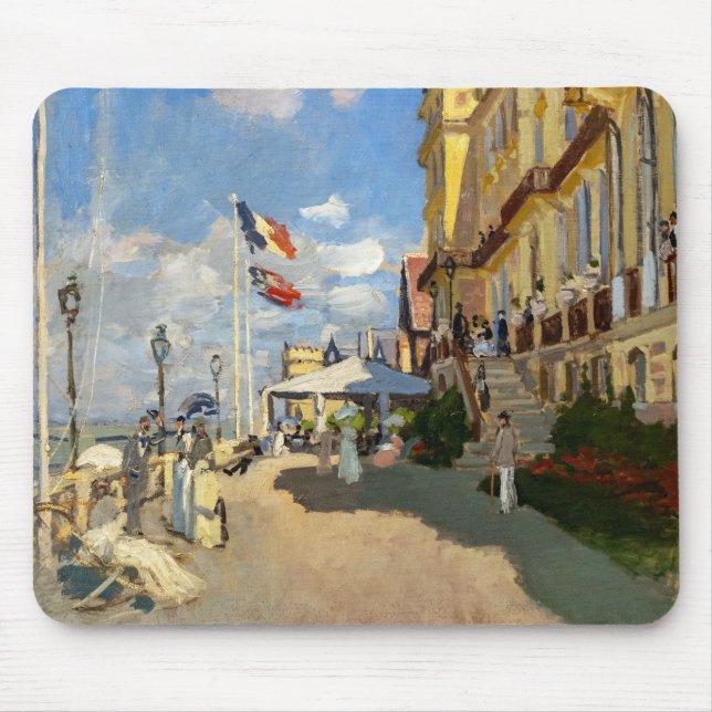 Claude Monet - Hotel des Roches Noires, Trouville Mousepad (Vorne)