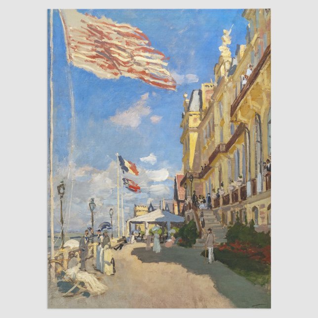 Claude Monet - Hotel des Roches Noires, Trouville Seidenpapier (Von Creator hochgeladen)