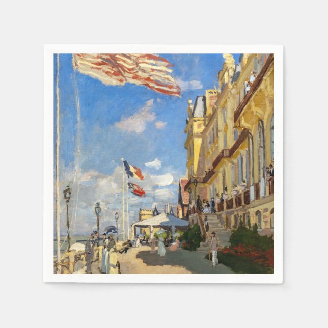 Claude Monet - Hotel des Roches Noires, Trouville Serviette (Vorderseite)