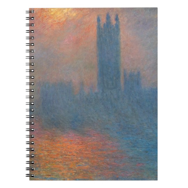 Claude Monet - Houses of Parliament London Notizblock (Vorderseite)