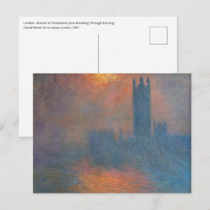 Claude Monet - Houses of Parliament London Postkarte