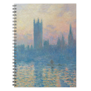 Claude Monet Houses of Parliament Sonnenuntergang Notizblock