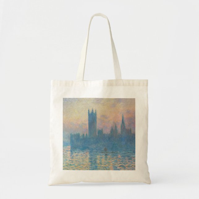 Claude Monet Houses of Parliament Sunset Tragetasche (Vorne)