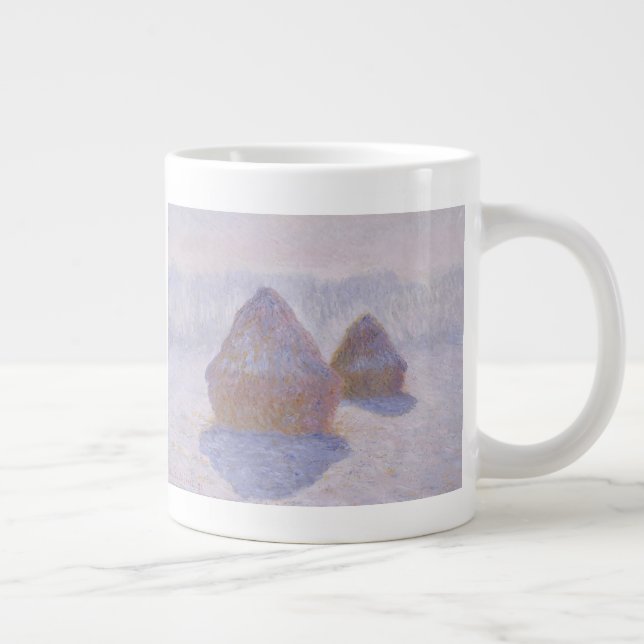 Claude Monet| Hystacks Effect of Snow and Sun Jumbo-Tasse (Rechts)