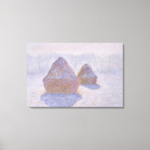 Claude Monet   Hystacks Effect of Snow and Sun Leinwanddruck