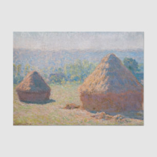 Claude Monet - Hystacks, Ende des Sommers Seidenpapier