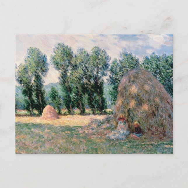 Claude Monet - Hystacks Feiertagspostkarte (Vorderseite)