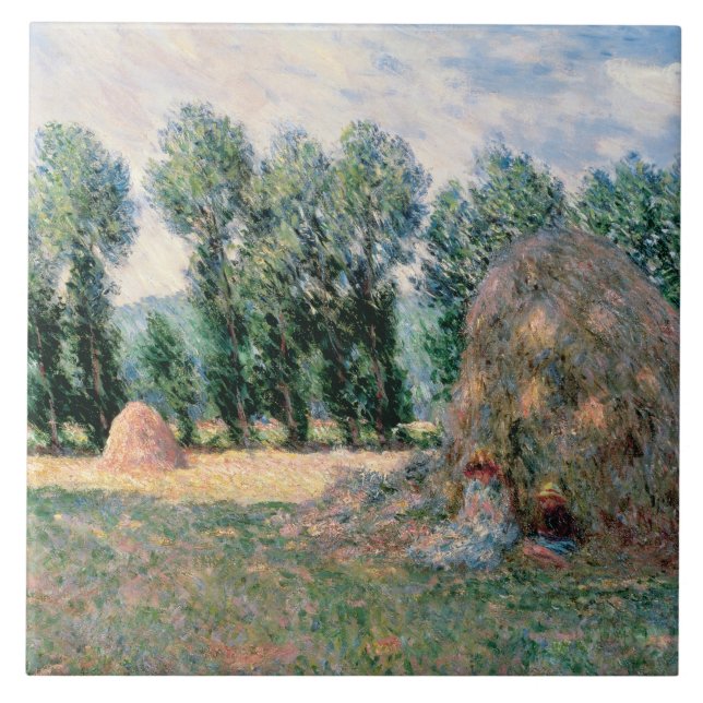 Claude Monet - Hystacks Fliese (Vorderseite)