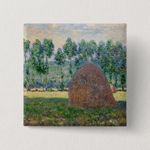 Claude Monet - Hystacks in der Nähe von Giverny Button
