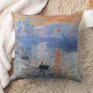 Claude Monet Impression Sonnenaufgang 1872 Hafen K Kissen