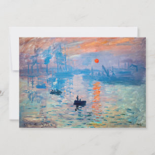 Claude Monet - Impression, Sonnenaufgang Einladung