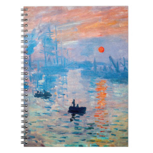 Claude Monet - Impression, Sonnenaufgang Notizblock