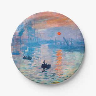 Claude Monet - Impression, Sonnenaufgang Pappteller
