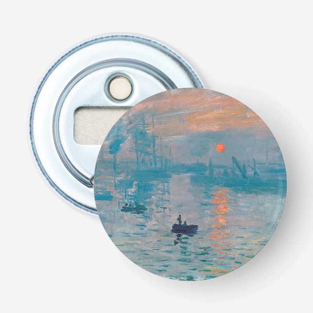 Claude Monet Impression Sunrise French Flaschenöffner (Vorderseite)
