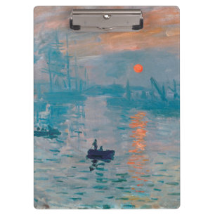 Claude Monet Impression Sunrise French Klemmbrett