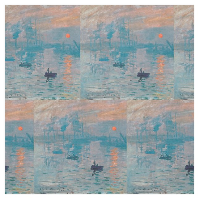 Claude Monet Impression Sunrise French Stoff (Muster)