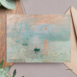 Claude Monet Impression Sunrise Malerei Art Print Postkarte