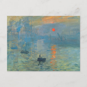 Claude Monet Impression Sunrise Postkarte