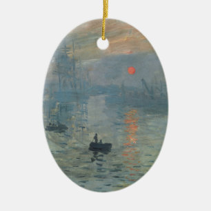 Claude Monet Impression Sunrise Soleil Levant Keramik Ornament