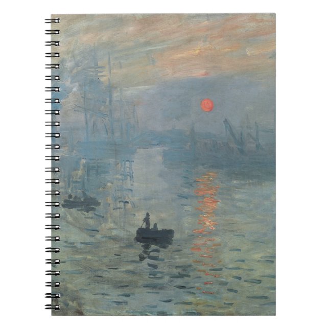 Claude Monet Impression Sunrise Soleil Levant Notizblock (Vorderseite)