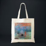 Claude Monet Impression Sunrise Tragetasche<br><div class="desc">Impression Sunrise gemalt von Claude Monet im Jahr 1872.</div>