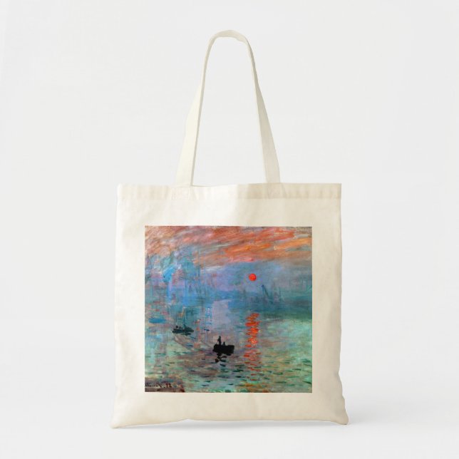 Claude Monet Impression Sunrise Tragetasche (Vorne)