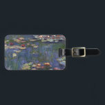 Claude Monet impressionistische Lilien des Wassers Gepäckanhänger<br><div class="desc">Impressionistische Landschaftsmalerei von Claude Monet - Klassische Meisterwerke - Claude Monets beeindruckende Malserie - Claude Monet beeindruckende Lilien mit beeindruckendem Wasserbild</div>