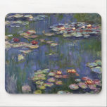 Claude Monet impressionistische Lilien des Wassers Mousepad<br><div class="desc">Impressionistische Landschaftsmalerei von Claude Monet - Klassische Meisterwerke - Claude Monets Serie zum Thema Naturmalerei - Claude Monet beeindruckende Lilien zum Wasserzeichnen</div>