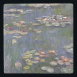 Claude Monet impressionistische Lilien des Wassers Steinuntersetzer<br><div class="desc">Impressionistische Landschaftsmalerei von Claude Monet - Klassische Meisterwerke - Claude Monets beeindruckende Malserie - Claude Monet beeindruckende Lilien mit beeindruckendem Wasserbild</div>