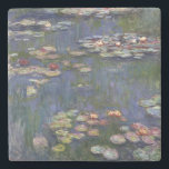 Claude Monet impressionistische Lilien des Wassers Steinuntersetzer<br><div class="desc">Impressionistische Landschaftsmalerei von Claude Monet - Klassische Meisterwerke - Claude Monets beeindruckende Malserie - Claude Monet beeindruckende Lilien mit beeindruckendem Wasserbild</div>