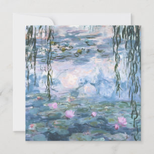 Claude Monet Impressionistische Wasserlilien-Maler Feiertagskarte