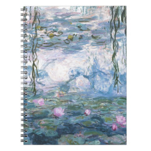Claude Monet Impressionistische Wasserlilien-Maler Notizblock