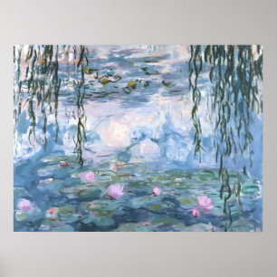 Claude Monet Impressionistische Wasserlilien-Maler Poster