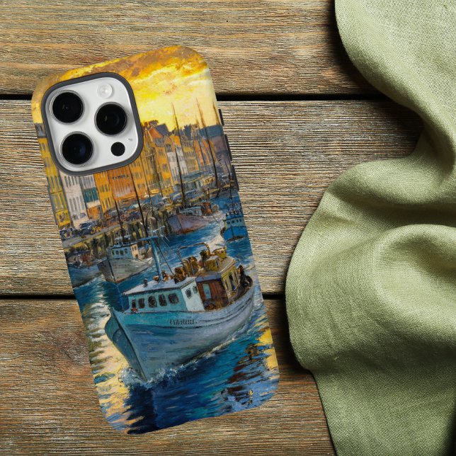 Claude Monet impressionistisches Design des Bootes iPhone 16 Pro Max Hülle (Von Creator hochgeladen)