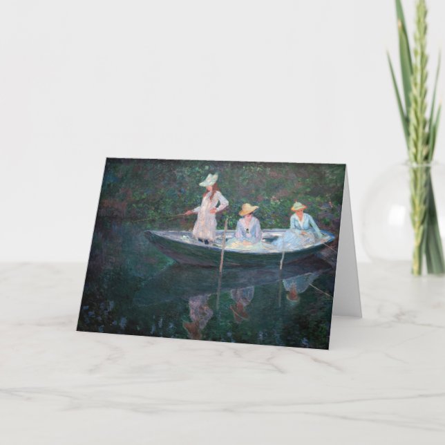 Claude Monet - In der Nordsee bei Giverny Karte (Vorderseite)