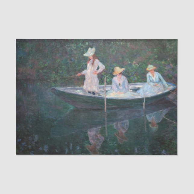 Claude Monet - In der Nordsee bei Giverny Seidenpapier (Vorderseite)