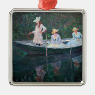Claude Monet - In der Norvegienne-Boot in Giverny Ornament Aus Metall