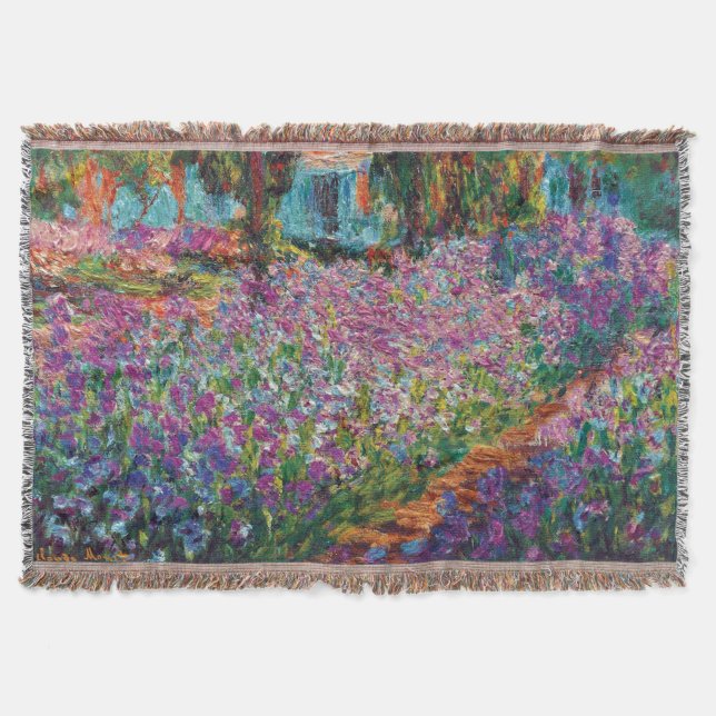 Claude Monet - Ire in Monets Garden Fine Art Decke (Vorderseite)