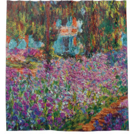 Claude Monet - Ire in Monets Garden Fine Art Duschvorhang