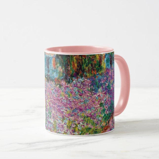 Claude Monet - Ire in Monets Garden Fine Art Tasse (VorderseiteRechts)