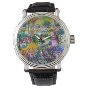 Claude Monet: Iris Garden von Giverny Armbanduhr