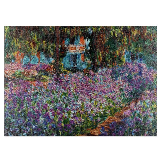 Claude Monet: Iris in Monets Garten Schneidebrett (Vorderseite)