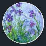 Claude Monet "Iris mauves" Keramikknauf<br><div class="desc">Iris Mauves</div>