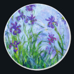 Claude Monet "Iris mauves" Keramikknauf<br><div class="desc">Iris Mauves</div>