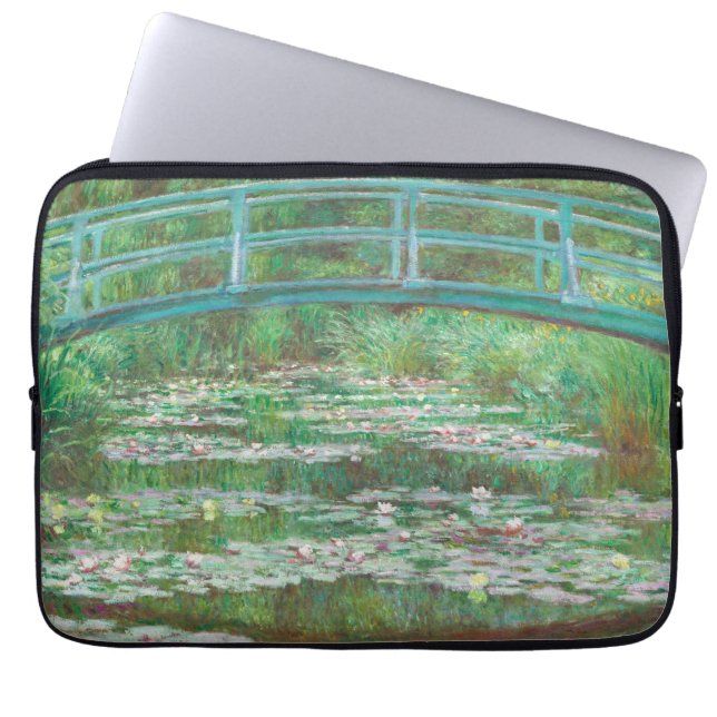 Claude Monet Japanese Footbridge. Impressionismus Laptopschutzhülle (Vorderseite)