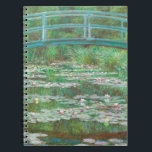 Claude Monet Japanese Footbridge. Impressionismus Notizblock<br><div class="desc">Claude Monet "Japanese Footbridge" Notebook. Sommerwasser Natur Impressionismus Kunst.</div>