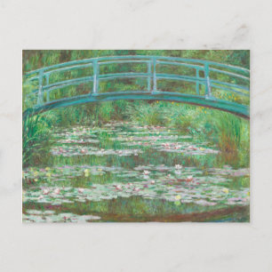 Claude Monet Japanese Footbridge. Impressionismus Postkarte